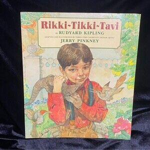 Rikki Tikki Tavi Book By Kipling Art byJerry Pinkney